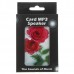 Mini Cassette Shaped Portable Rechargeable USB Host/SD Slot MP3 Player with Speaker (Roses)