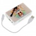 Mini Cassette Shaped Portable Rechargeable USB Host/SD Slot MP3 Player with Speaker (Guitar Girl)
