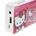 Mini Cassette Shaped Portable Rechargeable USB Host/SD Slot MP3 Player with Speaker (Hello Kitty)