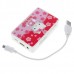 Mini Cassette Shaped Portable Rechargeable USB Host/SD Slot MP3 Player with Speaker (Hello Kitty)