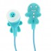 Cute Cookies Doll Style Noise Isolation In-Ear Earphones - Blue (3.5mm Jack/80CM-Cable)