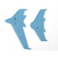 HONEYBEE KING3 Parts:000713 EK1-0442L Vertical horizontal tail blade set(blue)