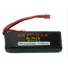 GE POWER 11.1V 2200mAh 15C 3cell Li-Po RC Battery