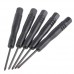 Mini Philips Cross Screw Driver (Black 5-Pack)