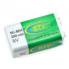 BTY 280mAh Ni-MH 9V Rechargeable Battery