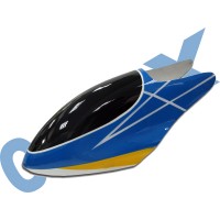 CopterX 450 Helicoptor Part: Glass Fibre Canopy (blue+yellow+white lines) No: CX450-07-14