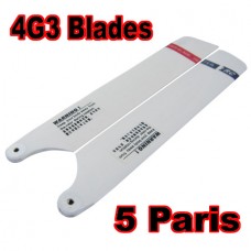 5 Pairs WOOD Main Blade For Walkera 4G3 HM-4G3-Z-01