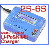 7.4V-22.2V 2S-6S Li-Po NiMH Battery Balance Charger B6 Blue