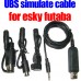 Reflex XTR USB Simulator Cable for Futaba and E_Sky R/C