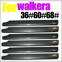 Walkera 36# 37# 60# 68# Main Rotor Blade X 6 (3 pairs)