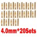 4.0mm Gold Bullet Connector X 20 Sets for R/C battery