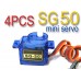 4 x Tower Pro mini Servo SG50 SG-50 5g R/C Helicopter Plane Boat