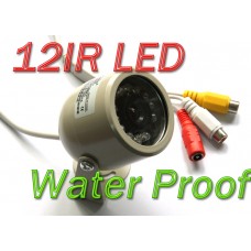 Day Night 12 LED Outdoor Color Waterproof CMOS Camera