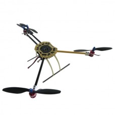 600mm Wheelbase X4 Glass Fiber+ Aluminium Quadcopter Aircraft with 130mm Landing Skid