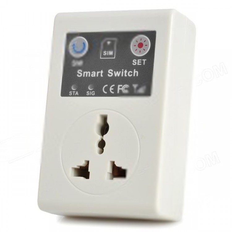 GSM Cell Phone Remote Control 10A AC Power Switch Universal Socket 110