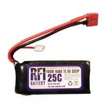 1000mAh 11.1V 25C 3S Lithium Battery Pack for RC Airplanes