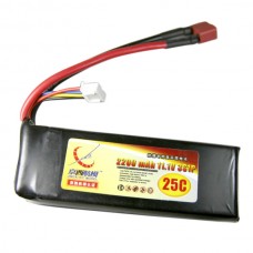 2200mAh 11.1V 25C 3S Lithium Battery Pack for RC Airplanes