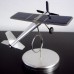 Solar Powered Aircraft Plane Kit with Base for Decoration at home or Car