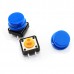 Tactile Switch Push Button Projected Plunger Type without Ground Terminal 10pcs