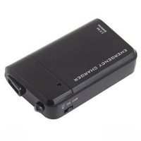 F02646 Black 3 X AA Battery USB Portable Emergency Charger for iphone ipod