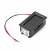 3-Digit Red LED Panel Voltmeter for Car Electric Motorcycle (DC 4.5~30V)