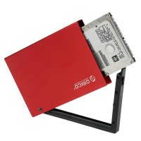 ORICO 2.5'' SATA HDD/SSD Dual Interface USB 3.0 HDD External Enclsoure-Red