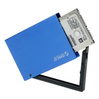 ORICO 2.5'' SATA HDD/SSD Dual Interface USB 3.0 HDD External Enclsoure-Blue