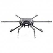 Skyknight 600-850mm Carbon Fiber HexCopter Folding Frame Aircraft Kit w/ Security Case