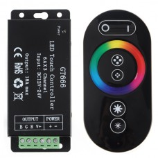 GT666 18A RF Wireless Touch RGB LED Controller for RGB LED Strips 6Ax3Channel