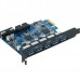 ORICO PVU3-5O2I 5-Port USB3.0 + USB3.0 20-Pin PCI-E 2.0 Expansion Card