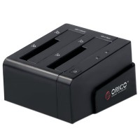 ORICO 6628SUS3-C 2 Bay 2.5"&3.5" SATA HDD Docking Station+USB3.0/2.0+eSATA-Black