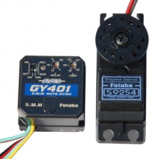 Futaba AVCS GY401 Gyro with S9254 Digital Tail Rudder Servo Set FUTM08