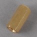 10pcs M3 x 8mm Brass Pillar Hex Spacer Female/Female Inner Thread