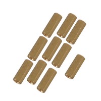 10pcs M3 x 9mm Brass Pillar Hex Spacer Female/Female Inner Thread