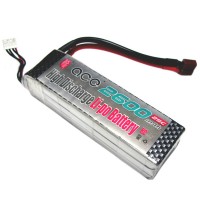 Gens ACE 2600mAh 11.1V 25C T Plug Lipo Battery Pack for RC Airplanes