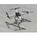 DIY Universal Tall Landing Skid Gear Stand Kit for X600 X525 DJI F450 SK450 X4 X8 Quadcopter Black