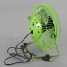 6 inch USB Adjustable Mini Metal Fan For PC Laptop Computer Super Mute-Green