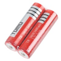 2PCS TR18650 18650 1600mAh 3.7V Rechargeable Li-ion Battery