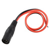 10 pcs  AV Plug Female Connector With Red and Black Cord Cable 27.5cm