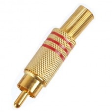 10pcs Stereo Gold Plated Plug Audio Cable Connector