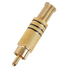 10pcs Stereo Gold Plated Plug Audio Cable Connector