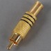 10pcs Stereo Gold Plated Plug Audio Cable Connector