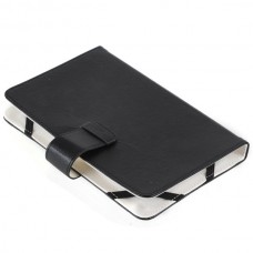 Folio Stand Leather Case Cover for 7' Tab Tablet-Black