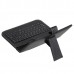 Black Leather Case Keyboard with USB Port& Stander for 7" Tablets