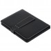 Black Leather Case Keyboard with USB Port for 10" Tablets