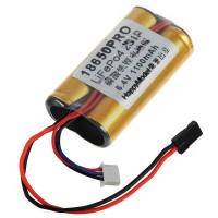 LiFe Battery Pack Po4 18650PRO 6.4V 1100mAh 25C 2S1P for RC Boat Airplane