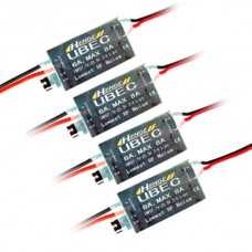 HENGE 5v/6v 6A/8A 2-6S LIPO/ 6-16 Cell Ni-Mh Input Switch Mode UBEC BEC 4-Pack