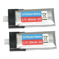 HISKY FBL100 Li Battery 800024 mcpx Battery 3.7V 300mAh 30C 2-Pack