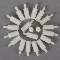20pcs M3 6 + 18mm Plastic Nylon Pillar Hex Spacer Male/Female