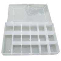 17 Slots Storage Box 275mmx180mmx38mm Transparent Plastic Case